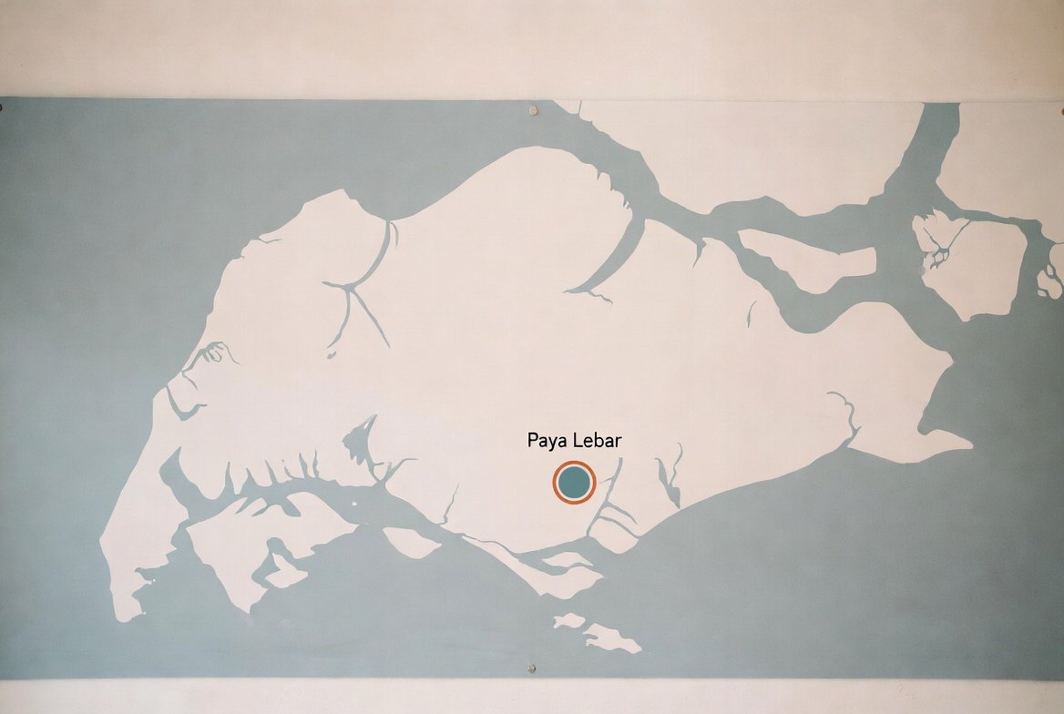 Map showing Paya Lebar Square location in Singapore