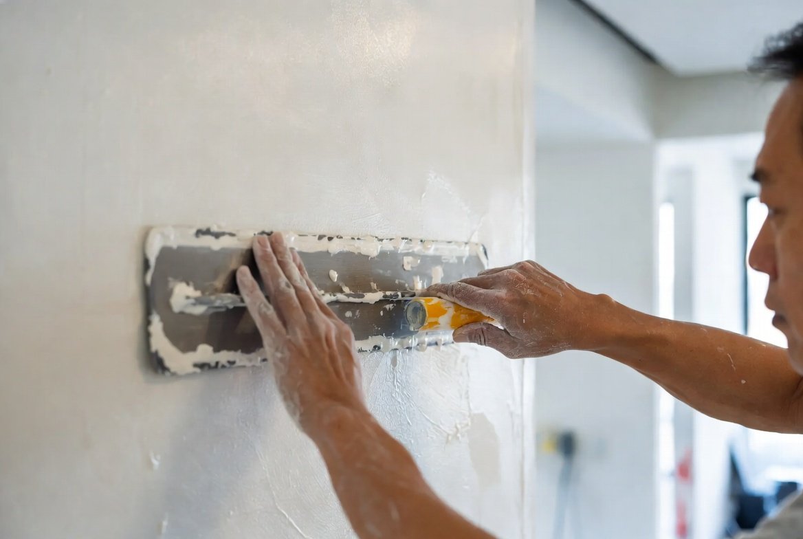 Wall preparation and skim coating